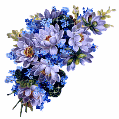 Kwiaty - Niebieskie Kwiatki.gif