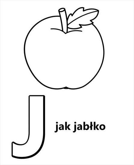 Kolorowanki dla dzieci - alfabet-j-jak-jablko.jpg